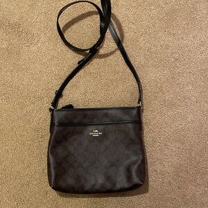 Coach Signature Brown Crossbody Bag